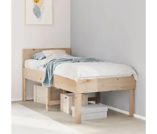 Gulta Bez Matrača, 90X200 Cm, Priedes Masīvkoks Vidaxl