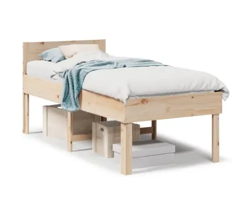 Gulta Bez Matrača, 75X190 Cm, Priedes Masīvkoks Vidaxl