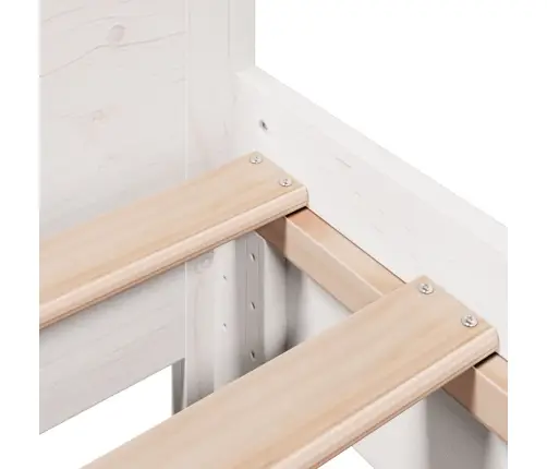 Lovos Rėmas Su Be Čiužinio, Baltas, 75X190cm Pušies Masyvas