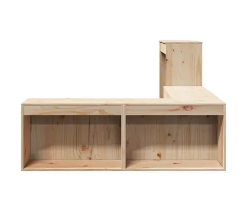 Naktsskapītis Ar Galdiņu, 232X122X75 Cm, Priedes Masīvkoks Vidaxl Naktsskapītis Ar Galdiņu, 232X122X75 Cm, Priedes Masīvkoks Vidaxl