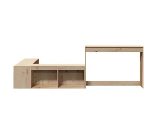 Öökapp Kirjutuslauaga, 222X107X75 cm Männipuit