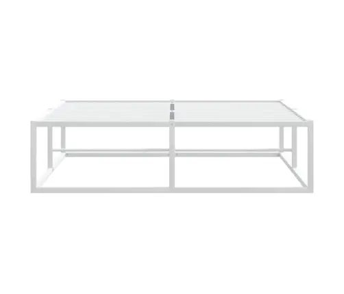 Gultas Rāmis Bez Matrača, Balts, 120X200 Cm, Metāls Vidaxl