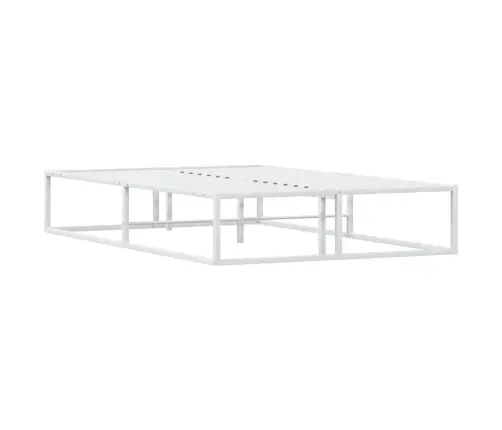 Gultas Rāmis Bez Matrača, Balts, 120X200 Cm, Metāls Vidaxl