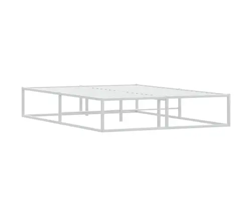 Gultas Rāmis Bez Matrača, Balts, 140X200 Cm, Metāls Vidaxl