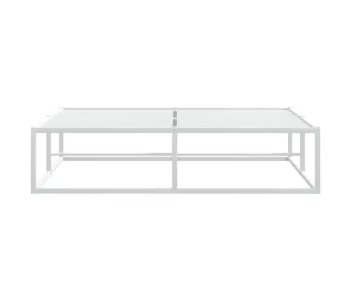 Gultas Rāmis Bez Matrača, Balts, 140X200 Cm, Metāls Vidaxl