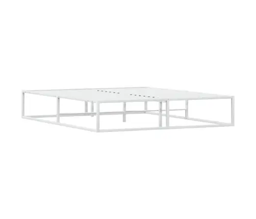 Gultas Rāmis Bez Matrača, Balts, 160X200 Cm, Metāls Vidaxl