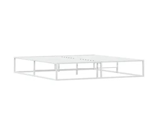 Gultas Rāmis Bez Matrača, Balts, 180X200 Cm, Metāls Vidaxl