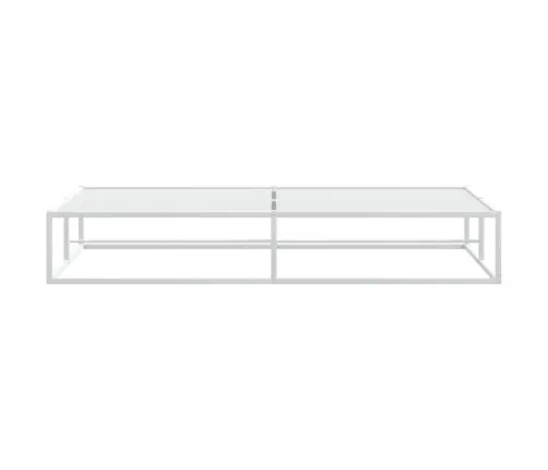 Gultas Rāmis Bez Matrača, Balts, 200X200 Cm, Metāls Vidaxl