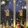 Ziemassvētku Lampiņas Ziemassvētku Vecīša Siluets 2 Gab. 35 Led Vidaxl