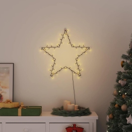Ziemassvētku Gaismas Star Silhouette 80 Gaismas Diodes Vidaxl