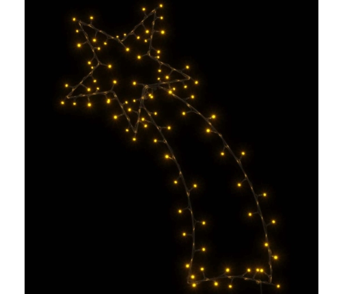 Ziemassvētku Gaismas Krītošās Zvaigznes Siluets 115 Leds Vidaxl
