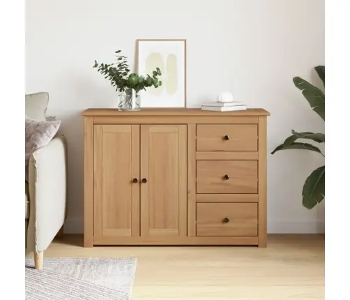 Sahtlitega Puhvetkapp "Panama" 112 X 40 X 80 cm Männipuit