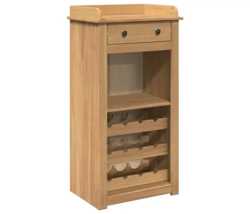 Vīna Skapītis Panama, 57X40X111,5 Cm, Priedes Masīvkoks Vidaxl