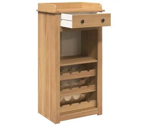 Vīna Skapītis Panama, 57X40X111,5 Cm, Priedes Masīvkoks Vidaxl