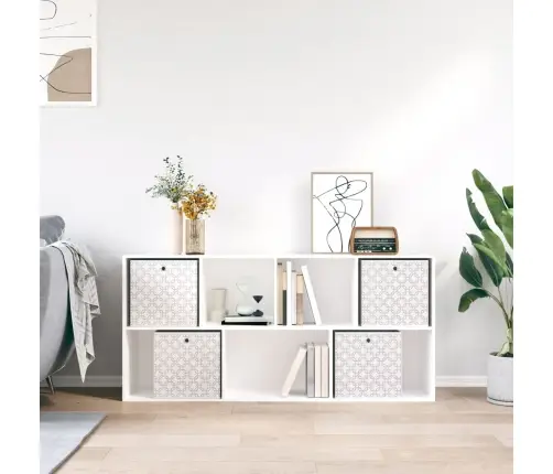 Salokāmas Uzglabāšanas Kastes 4 Gab 32X32X32 Cm Neausts Audums Vidaxl