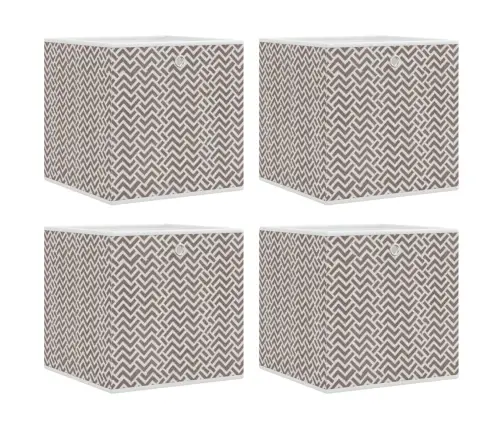 Saliekamās Uzglabāšanas Kastes 4 Gab. 32X32X32Cm Neausts Audums Vidaxl