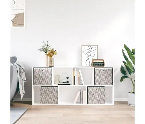 Saliekamās Uzglabāšanas Kastes 4 Gab. 32X32X32Cm Neausts Audums Vidaxl