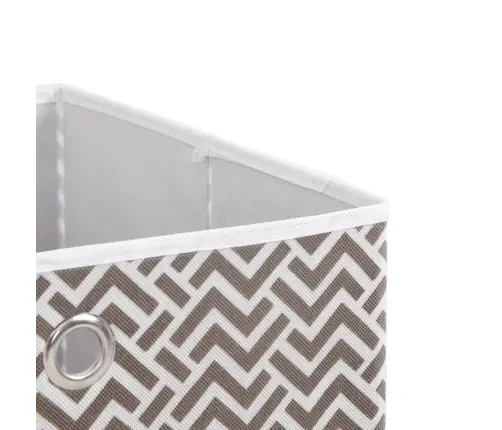 Salokāmas Uzglabāšanas Kastes 10 Gab. 32X32X32Cm Neausts Audums Vidaxl