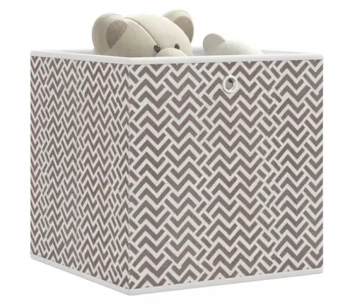 Salokāmas Uzglabāšanas Kastes 10 Gab. 32X32X32Cm Neausts Audums Vidaxl