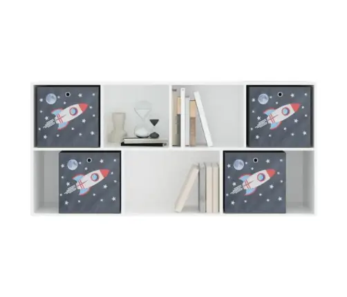 Salokāmas Uzglabāšanas Kastes 4 Gab 32X32X32 Cm Neausts Audums Vidaxl