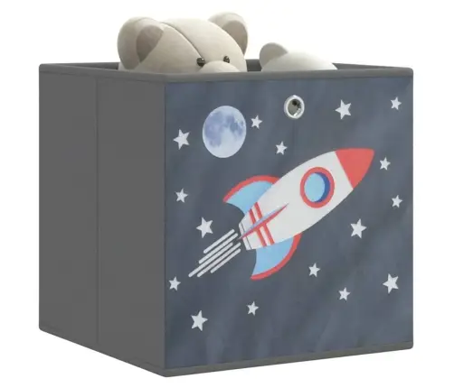 Salokāmas Uzglabāšanas Kastes 4 Gab 32X32X32 Cm Neausts Audums Vidaxl