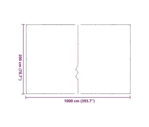 Augu Pārsegs Ar Cilpām 2X10 M Polietilēns Vidaxl