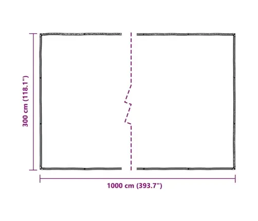 Augu Pārsegs Ar Cilpām 3X10 M Polietilēns Vidaxl
