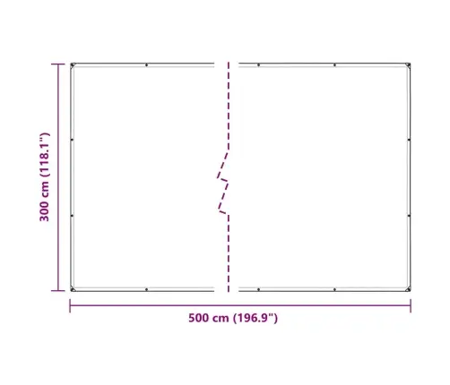 Taimekate Aasadega 3X5 M Pvc