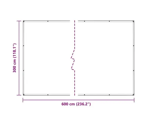 Augu Vāks Ar Cilpām 3X6 M Pvc Vidaxl