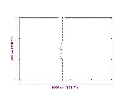 Augalų Danga Su Ąselėmis 3X10 M Pvc