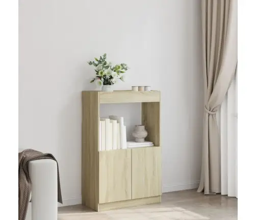 Augstais Skapis, Ozolkoka, 63X33X100 Cm, Inženierijas Koks Vidaxl