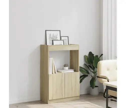 Augstais Skapis, Ozolkoka, 63X33X100 Cm, Inženierijas Koks Vidaxl