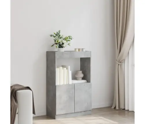 Kõrge Kapp, Betoonhall, 63X33X100 cm Tehispuit