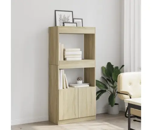 Augstais Skapis, Ozola Krāsa, 63X33X140 Cm, Inženierijas Koks Vidaxl