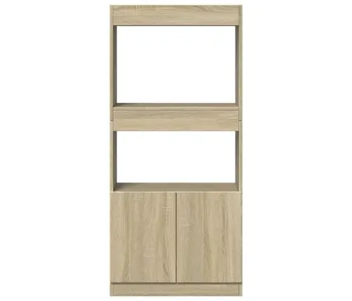 Augstais Skapis, Ozola Krāsa, 63X33X140 Cm, Inženierijas Koks Vidaxl