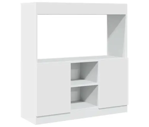 Kõrge Kapp, Valge, 92X33X100 cm Tehispuit