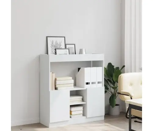 Kõrge Kapp, Valge, 92X33X100 cm Tehispuit