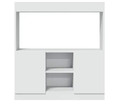 Kõrge Kapp, Valge, 92X33X100 cm Tehispuit