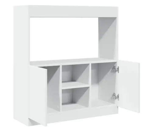 Kõrge Kapp, Valge, 92X33X100 cm Tehispuit