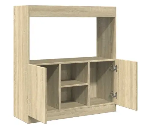 Augstais Skapis, Ozolkoka, 92X33X100 Cm, Inženierijas Koks Vidaxl