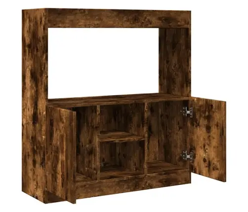 Augstais Skapis, Ozola Krāsa, 92X33X100 Cm, Inženierijas Koks Vidaxl