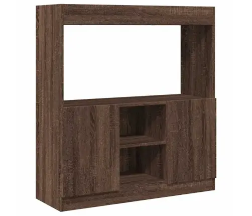 Kõrge Kapp, Pruun Tamm, 92X33X100 cm Tehispuit