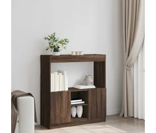 Kõrge Kapp, Pruun Tamm, 92X33X100 cm Tehispuit