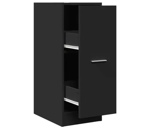 Vaistų Spintelė,  Juodos Spalvos, 30X41X77,5cm Mediena