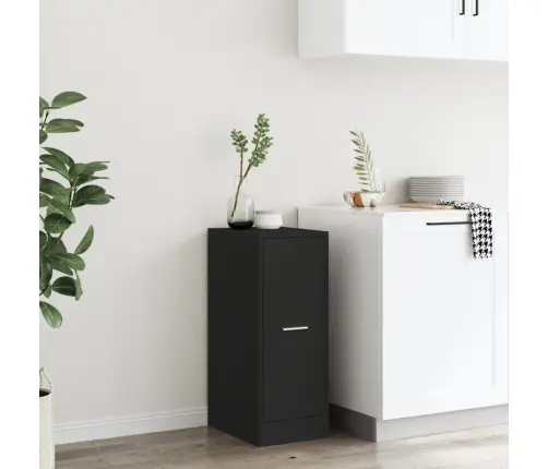 Vaistų Spintelė,  Juodos Spalvos, 30X41X77,5cm Mediena