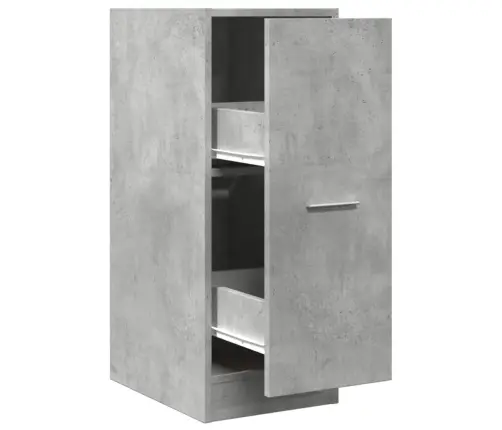 Atvilktņu Skapītis, Pelēks, 30X41X77,5 Cm, Inženierijas Koks Vidaxl