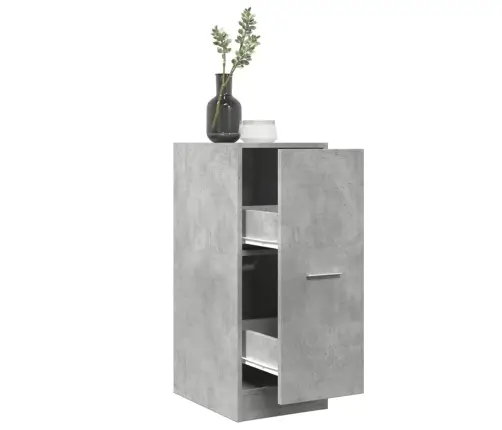 Atvilktņu Skapītis, Pelēks, 30X41X77,5 Cm, Inženierijas Koks Vidaxl