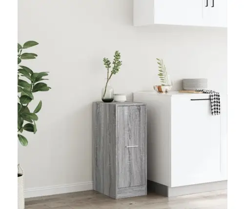 Atvilktņu Skapītis, Pelēks, 30X41X77,5 Cm, Inženierijas Koks Vidaxl