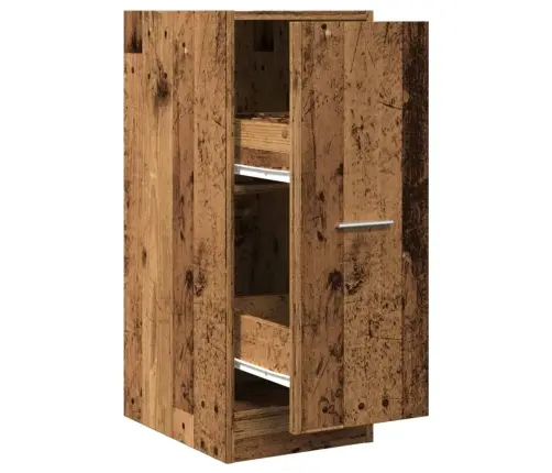 Atvilktņu Skapītis, Veca Koka, 30X41X77,5 Cm, Inženierijas Koks Vidaxl
