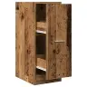 Atvilktņu Skapītis, Veca Koka, 30X41X77,5 Cm, Inženierijas Koks Vidaxl